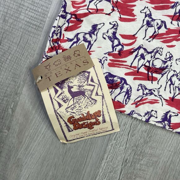 Custom Horse Shirt All Over Print AOP Size Small Single Stitch Native Western N - Picture 4 of 9